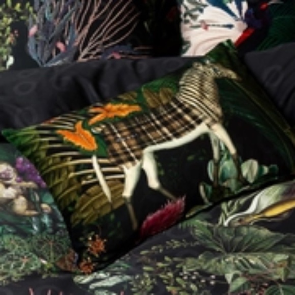 Moooi Menagerie of Extinct Animals Decorative Velvet Rectangle Pillow Cover - Picture 1 of 6